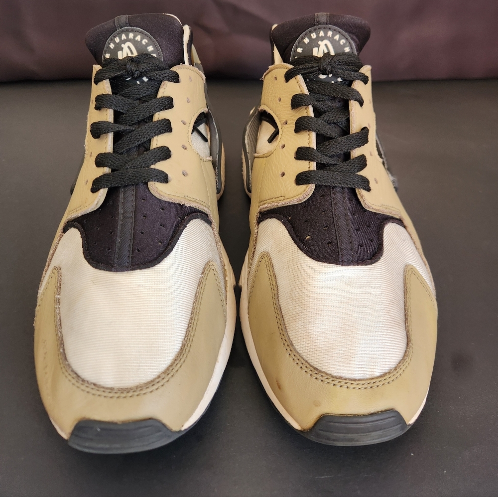 Nike Air Huarache 'Light Olive' Black/Khaki-phantom Mens 12 - Picture 3 of 10